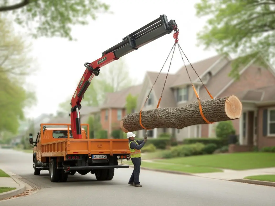 Professional tree service crew working in Honolulu